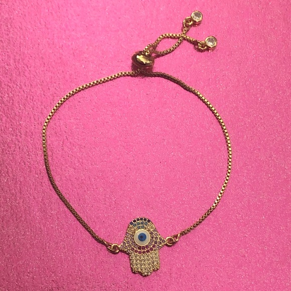Jewelry - COLORFUL CHAIN HAMSA BRACELET